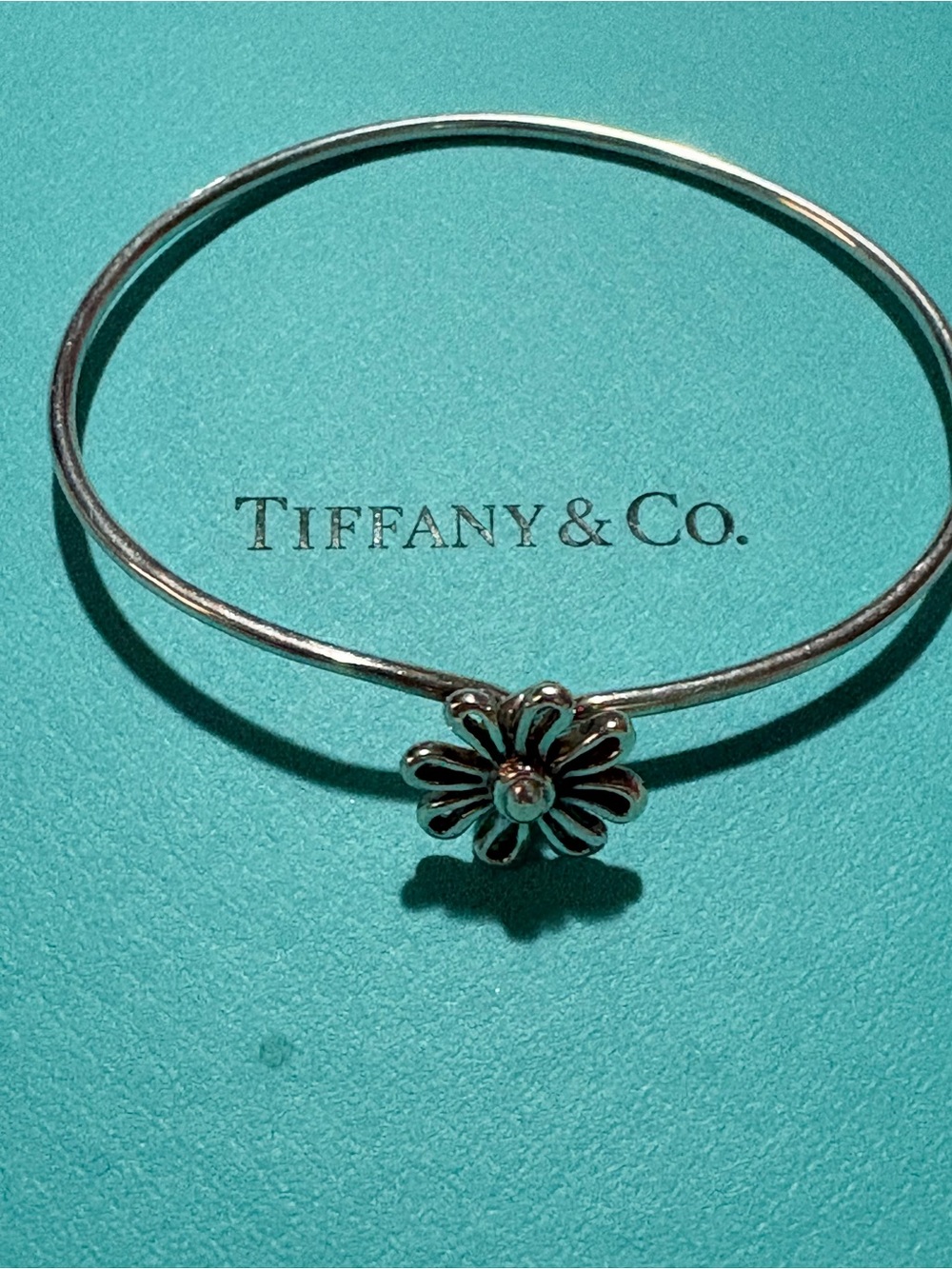 Tiffany & Co. Silver Daisy Bangle Bracelet - Silver